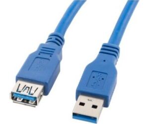 Cable Alargador Lanberg Usb 3.0 Macho Hembra 1.8m Azul