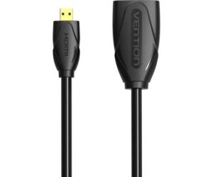 Cable Alargador Microhdmi 4k M-h 1 M Negro Vention
