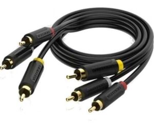 CABLE AUDIO ESTEREO 3xRCA/M - 3xRCA/M 2 M NEGRO VENTION