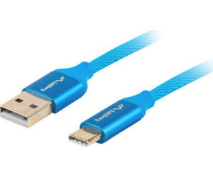 Cable Usb Lanberg 2.0 Macho/usb C Macho Quick Charge 3.0 1m Azul