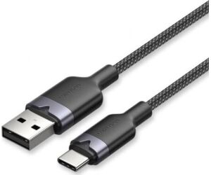 Cable USB 2.0 Tipo-C Vention CTNBF/ USB Tipo-C Macho - USB Macho/ Hasta 60W/ 480Mbps/ 1m/ Negro