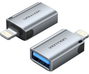 Adaptador OTG USB Vention CUCH0/ USB Hembra - Lightning Macho/ Azul
