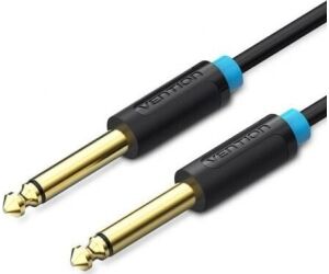 Cable Audio Estereo Mono Jack 6.5/m Jack 6.5/m 2 M Negro Vention