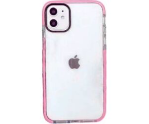 Funda Qcharx Transparente Iphone 16e Rosa