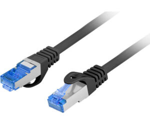 Cable Red Lanberg Latiguillo Cat.6a S/ftp Lszh Cca 2m Negro Fluke Passed