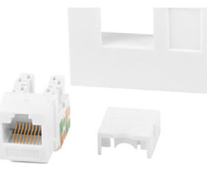 Conector Keystone Lanberg Rj45 Cat.6a Utp Pared 45x45 Blanco