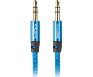 Cable Minijack Lanberg 3.5mm M/m 3 Pin 2m Premium Azul