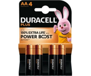 Pack de 4 Pilas AA Duracell Plus Power Boost DPBLR6B4/ 1.5V/ Alcalinas