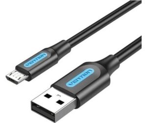 Cable USB 2.0 Vention COLBF/ USB Macho - MicroUSB Macho/ 480Mbps/ 1m/ Negro