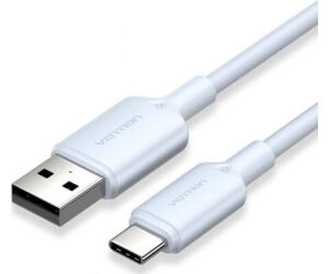 Cable USB 2.0 Tipo-C Vention CTQLF/ USB Tipo-C Macho - USB Macho/ Hasta 60W/ 480Mbps/ 1m/ Azul