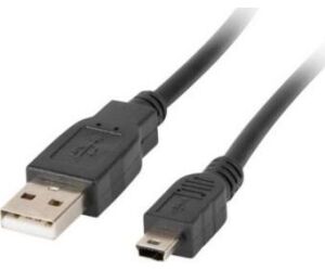 Cable usb lanberg 2.0 macho -  mini usb macho 1.8m negro