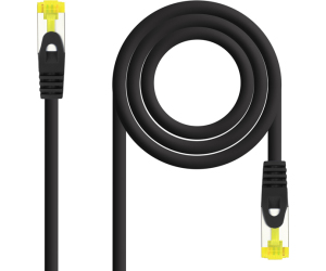 Cable De Red Latiguillo Rj45 Sftp Cat6a Awg26 0.5 M Negro Nanocable