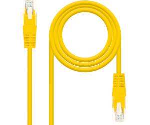 Cable de Red RJ45 AWG24 UTP Nanocable 10.20.0401-Y Cat.6/ 1m/ Amarillo