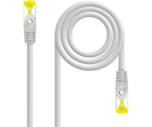 Cable De Red Latiguillo Rj45 Sftp Cat6a Awg26 0.25 M Gris Nanocable