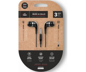 Auriculares Intrauditivos Tech One Tech soft earTECH TEC1005/ con Micrófono/ Jack 3.5/ Negros