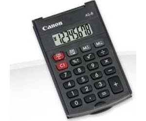 Calculadora canon bolsillo as - 8 8 digitos - tapa plegable