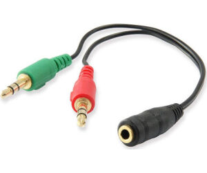 Ewent Cable Audio Jack 3,5/H-2 Jack 3,5/M - 0,15mt
