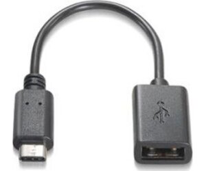 Cable Aisens Usb 2.0 3a Tipo Usb-c M-a H Negro 15cm