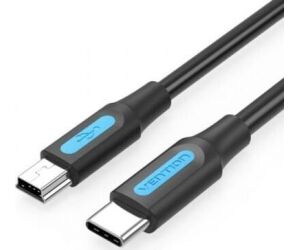 Cable Usb-c 2.0 A Mini Usb M-m 1 M Negro Vention