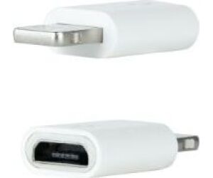 Adaptador lightning a micro usb nanocable - macho - hembra - blanco