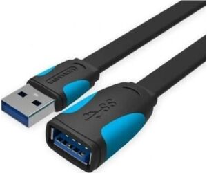 Cable Alargador Usb 3.0 M/h 2 M Negro Vention
