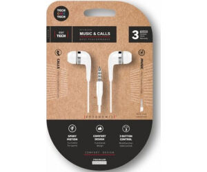 Auriculares Intrauditivos Tech One Tech soft earTECH TEC1004/ con Micrófono/ Jack 3.5/ Blancos