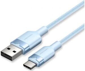 Cable Usb-c A Usb-a Trenzado 1 M Azul Vention