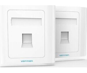 Placa De Pared Tipo 86 1 Puerto Rj45 Blanco Vention