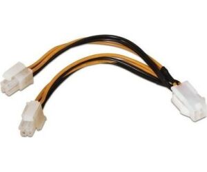 Cable Alimentacion Aisens 4pin H-4+4pin M 15cm