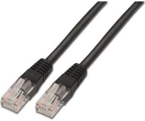 Cable Red Aisens Latiguillo Rj45 Cat.5e Utp Awg24 Negro 1.0m