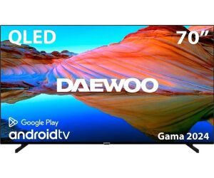 Tv daewoo 70 pulgadas qled 4k uhd - 70dm73qa - android tv