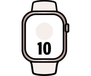 Apple Watch Series 10/ GPS/ Cellular/ 42mm/ Caja de Aluminio Oro Rosa / Correa Deportiva Rosa Rubor M/L