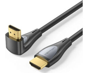 Cable HDMI 2.0 4K Acodado Vention ALQBF/ HDMI Macho - HDMI Macho/ 1m/ Negro
