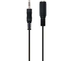 Ewent Cable Audio Estereo 3,5mm/M y 3,5mm/H - 2mt