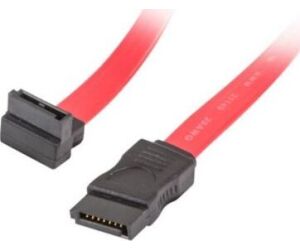 Cable Sata Iii Lanberg 6gb/s Hembra Hembra Angulo 0.5m Rojo