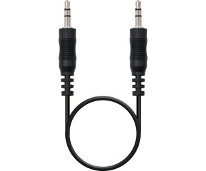 Cable de audio 2xRCA-2xRCA M/H 2m. Negro