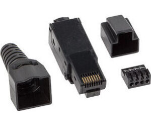 Conector lanberg rj45 cat 6 utp plug 8p8c tool - less