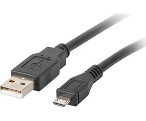 Cable usb lanberg 2.0 macho - micro usb macho 1m negro