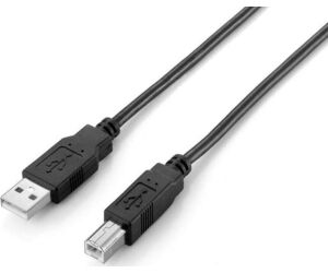 Cable usb 2.0 a usb tipo b equip 2m - macho - macho - negro