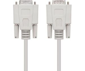 Cable Serie RS232 Nanocable 10.14.0203/ DB9 Macho - DB9 Hembra/ 3m/ Beige