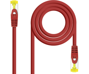 Nanocable Cable de red latiguillo RJ45 LSZH Cat.6A SFTP AWG26, Rojo, 0.5m