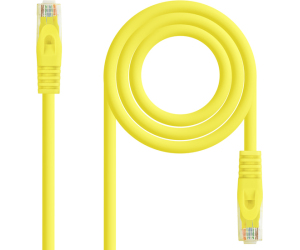 Nanocable Cable de red latiguillo RJ45 LSZH Cat.6A UTP AWG24, Amarillo, 2.0m