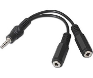 Nanocable Cable Audio Estéreo 2Jack 3.5H Jack 3.5M
