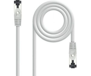 Nanocable Cable red Cat. 8.1 2GHZ SSTP Gris 1m