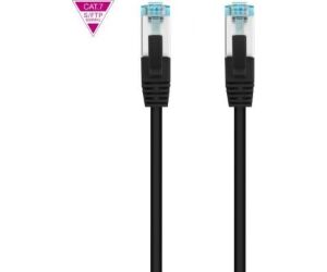 Cable De Red Latiguillo 600mhz Lszh Sftp Pimf Cat7 Awg26 1 M Negro Nanocable