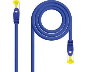 Cable De Red Latiguillo Rj45 Sftp Cat6a Awg26 0.25 M Azul Nanocable
