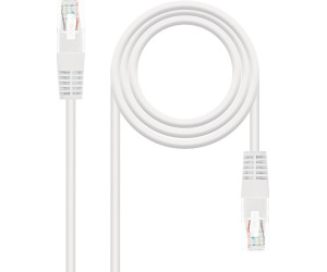 Cable de audio miniJack-2xminiJack M/H 0.2m. Blanco