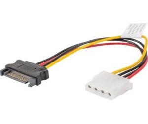 Cable alimentacion lanberg molex hembra - sata macho 15cm