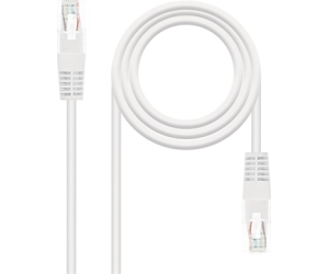 Cable De Red Latiguillo Rj45 Cat.5e Utp Awg24 3 M Blanco Nanocable
