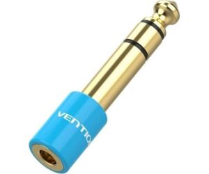 Adaptador Jack Vention VAB-S01-L/ Jack 6.5 Macho - Jack 3.5 Hembra/ Azul